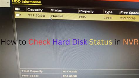 how to check hard drive status